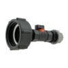 Ibc 2” s60x6 cap with in-line bspf valve and mdpe straight ibc tanks fittings free shipping 3