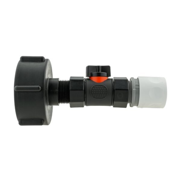 Ibc 2 inch s60x6 cap with in-line bspf valve and ¾ inch bspm female in white – home diy accessory uk ibc kits free shipping 2