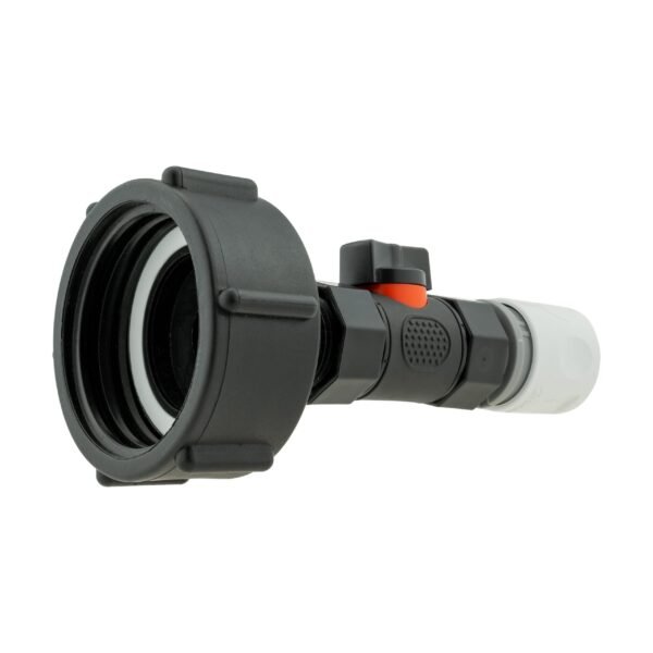 Ibc 2 inch s60x6 cap with in-line bspf valve and ¾ inch bspm female in white – home diy accessory uk ibc kits free shipping 3
