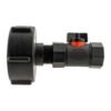 Ibc 2″ s60x6 cap with in-line bspf threaded valve – heavy duty pipe & hose fitting uk ibc tanks fittings free shipping 33