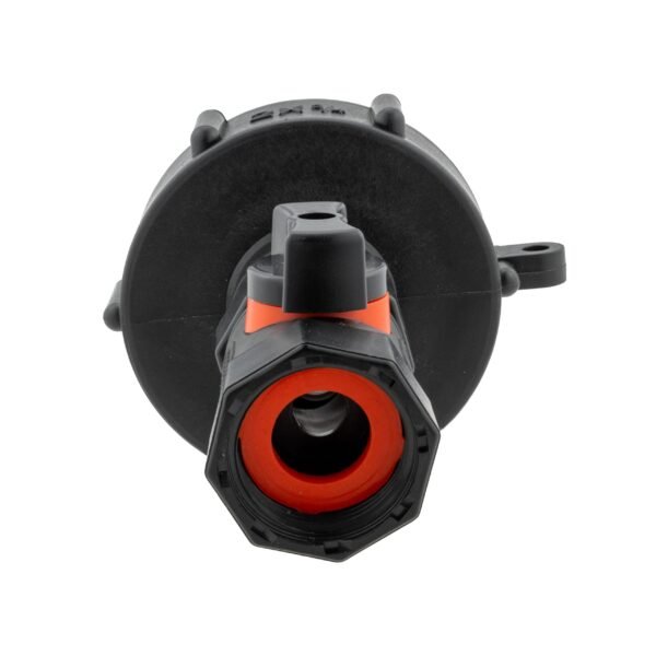 Ibc 2″ s60x6 cap with in-line bspf threaded valve – heavy duty pipe & hose fitting uk ibc tanks fittings free shipping 9