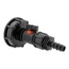 IBC 2” S60X6 Cap with In-Line BSPM Valve and 16mm Barbed