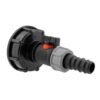 IBC 2” S60X6 Cap with In-Line BSPM Valve and 20mm Barbed