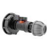 IBC 2” S60X6 Cap with In-Line BSPM Valve and MDPE Straight