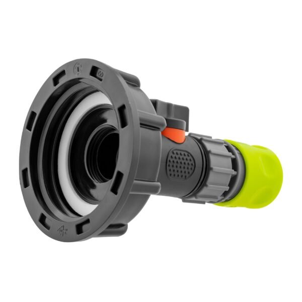 Ibc 2 inch s60x6 cap with in-line bspm valve and ¾ inch bspf female in lime – home diy accessory uk ibc kits free shipping 3