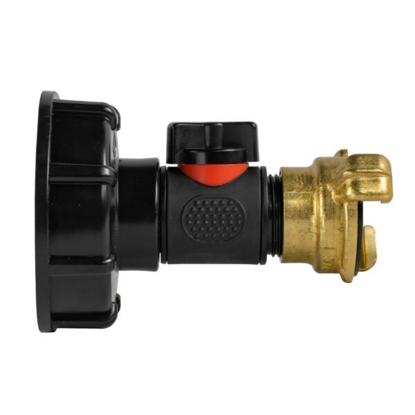 Ibc 2” s60x6 cap with in-line bspm valve and geka type ibc tanks fittings free shipping 2