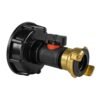 Ibc 2” s60x6 cap with in-line bspm valve and geka type ibc tanks fittings free shipping 1