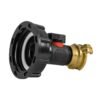 Ibc 2” s60x6 cap with in-line bspm valve and geka type ibc tanks fittings free shipping 3
