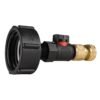 Ibc 2” s60x6 cap with bspf thread-quick connect male valve – heavy duty pipe & hose fitting uk