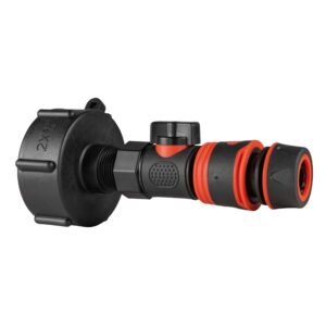 IBC 2” S60X6 Cap with BSPF Thread-Quick Connect Male Valve – Heavy Duty Pipe & Hose Fitting UK IBC Tanks Fittings Free Shipping