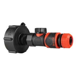 IBC 2” S60X6 Cap with BSPF Thread-Quick Connect Male Valve – Heavy Duty Pipe & Hose Fitting UK IBC Tanks Fittings Free Shipping