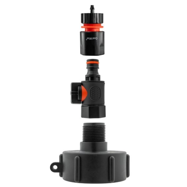 Ibc 2” s60x6 cap with bspf thread-quick connect male valve – heavy duty pipe & hose fitting uk ibc tanks fittings free shipping 7