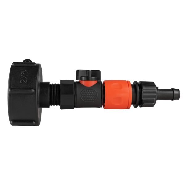 Ibc 2” s60x6 cap with bspf thread-quick connect male valve – heavy duty pipe & hose fitting uk ibc tanks fittings free shipping 7