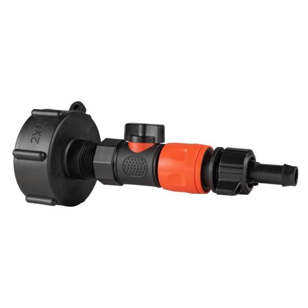 Ibc 2” s60x6 cap with bspf thread-quick connect male valve – heavy duty pipe & hose fitting uk ibc tanks fittings free shipping 5