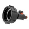 Ibc 2” s60x6 cap with bspf thread-quick connect male valve – heavy duty pipe & hose fitting uk ibc tanks fittings free shipping 39