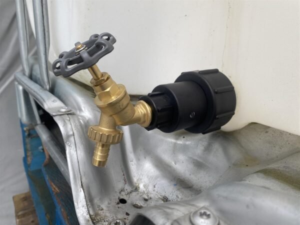 Ibc 2” s60x6 – ½” bspf extender adaptor with brass bib round – heavy duty pipe & hose fitting uk ibc tanks fittings free shipping 5