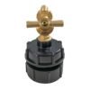 IBC 2” BSPF – S60X6 Cap with S60X6 – ½” BSPF Cap and Brass