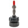 Ibc 2” bspf – s60x6 cap with s60x6 – ½” bspf cap and lever – heavy duty pipe & hose fitting uk ibc tanks fittings free shipping 37