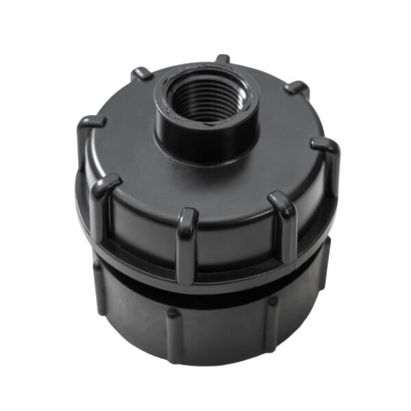 Ibc 2” bspf – s60x6 cap with s60x6 – ½” bspf cap and lever – heavy duty pipe & hose fitting uk ibc tanks fittings free shipping 15