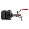 Ibc 2” bspf – s60x6 cap with s60x6 – ½” bspf cap and lever – heavy duty pipe & hose fitting uk ibc tanks fittings free shipping 35