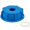 Ibc cap with hole to fit 3/4″ bsp thread s60x6 and washer – heavy duty pipe & hose fitting uk ibc tanks fittings free shipping 9