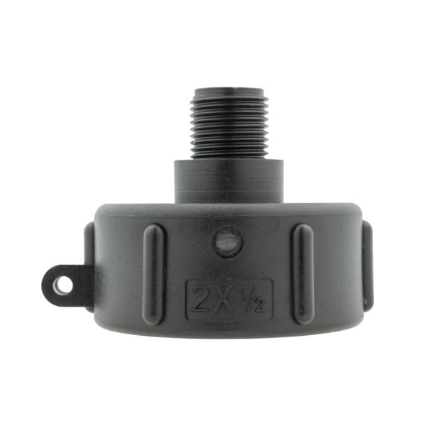 Ibc 2” s60x6 cap with mdpe elbow tee 25mm – heavy duty pipe & hose fitting uk ibc tanks fittings free shipping 19
