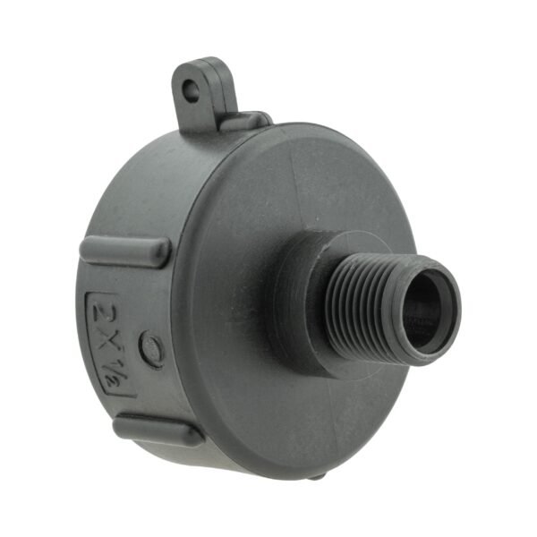Ibc 2” s60x6 cap with mdpe elbow tee 25mm – heavy duty pipe & hose fitting uk ibc tanks fittings free shipping 23