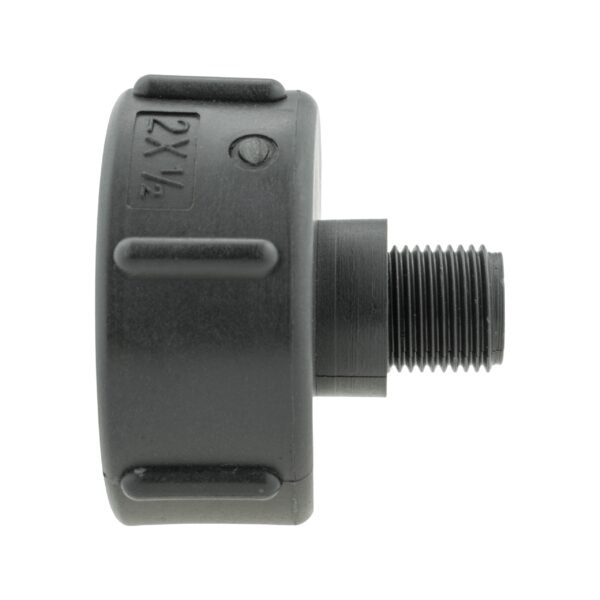 Ibc 2” s60x6 cap with mdpe elbow tee 25mm – heavy duty pipe & hose fitting uk ibc tanks fittings free shipping 25