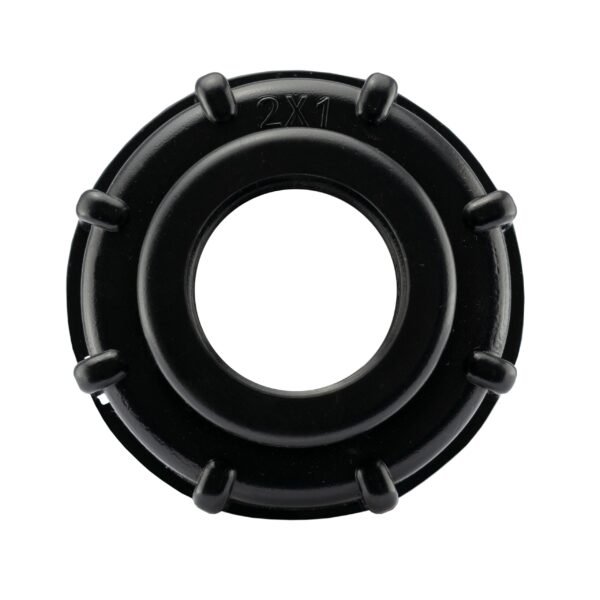 Ibc 2″ s60x6 cap with large plastic valve – heavy duty pipe & hose fitting uk ibc tanks fittings free shipping 9
