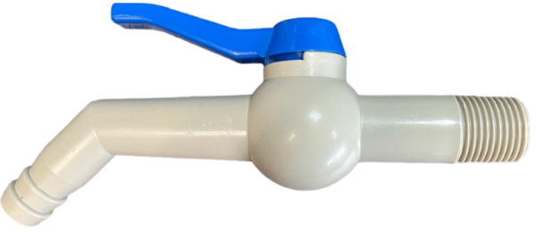 Pp tap 45 degree with 1/2″bspm inlet 170mm full flow valves free shipping 2