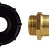 Ibc 2″ s60x6 cap with 25mm brass barb – heavy duty pipe & hose fitting uk ibc tanks fittings free shipping 29