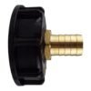 Ibc 2″ s60x6 cap with 25mm brass barb – heavy duty pipe & hose fitting uk ibc tanks fittings free shipping 31