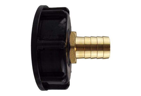 Ibc 2″ s60x6 cap with 25mm brass barb – heavy duty pipe & hose fitting uk ibc tanks fittings free shipping 7