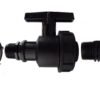 Ibc 2" s60x6 cap with large plastic valve and 13mm brass – heavy duty pipe & hose fitting uk