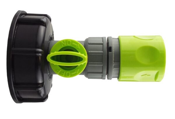 Ibc 2” s60x6 cap with bsp threaded valve and hose connector – heavy duty pipe & hose fitting uk ibc tanks fittings free shipping 5