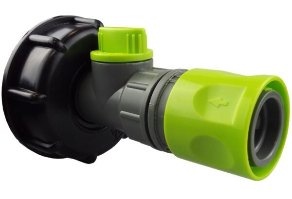 Ibc 2” s60x6 cap with bsp threaded valve and hose connector – heavy duty pipe & hose fitting uk ibc tanks fittings free shipping 7