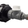 Ibc 2” s60x6 cap with ¾” bsp – click lock valve wl – heavy duty pipe & hose fitting uk ibc tanks fittings free shipping 2