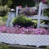 Lawn edging, plastic palisade rattan effect, 2. 4m, black