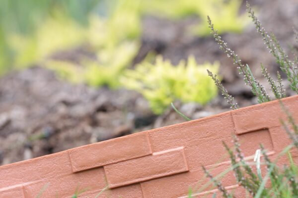 Lawn edging, plastic palisade slate effect, 2. 38m, gray – plastic lawn edging border uk