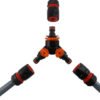 3 way connector set with valve black/orange – heavy duty outdoor garden tap uk garden hose fittings free shipping 17