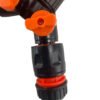 3 way connector set with valve black/orange – heavy duty outdoor garden tap uk garden hose fittings free shipping 25