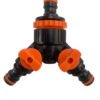 3 way connector set with valve black/orange – heavy duty outdoor garden tap uk garden hose fittings free shipping 19