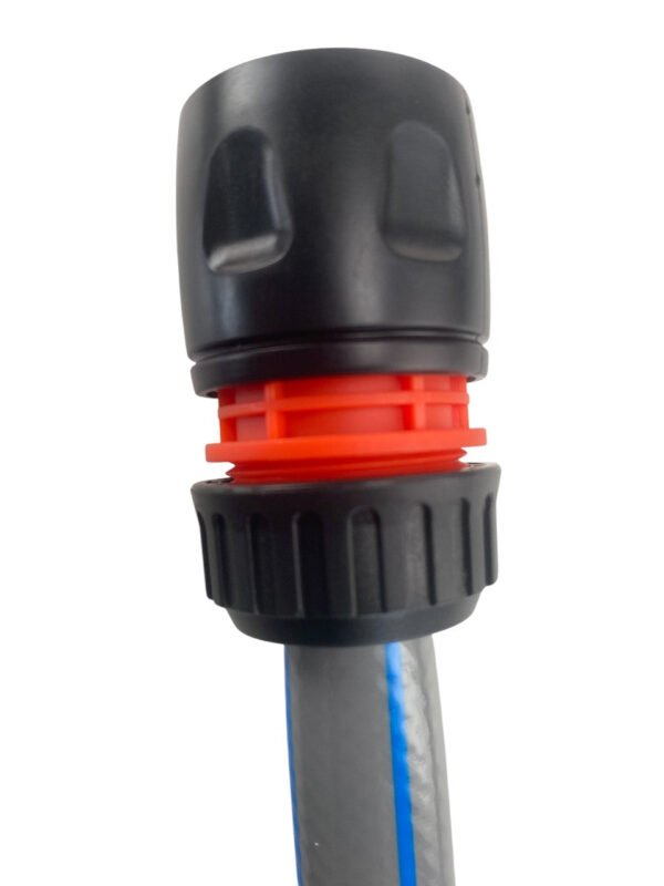 3 way connector set with valve black/orange – heavy duty outdoor garden tap uk garden hose fittings free shipping 11