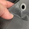 Grey heavy duty tarpaulin 2m x 2m with 10m of 8mm bungee rope kit tarp sets free shipping