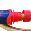 Premium garden hose yellow with orange lock connectors – kink-free heavy duty garden hose pipe uk, 3m garden hose pipe free shipping