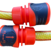 Premium garden hose yellow with orange lock connectors – kink-free heavy duty garden hose pipe uk, 4m garden hose pipe free shipping