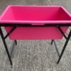 Pink Dog Bath with Drain Valve (Black) and Stand