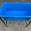 Blue Dog Bath with Drain Valve (WL) and Stand