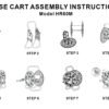 Hose Cart for 60m 1/2″ Garden Hose Hose Reels & Hangers Free Shipping 69