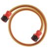 Premium garden hose yellow with orange lock connectors – kink-free heavy duty garden hose pipe uk, 1m garden hose pipe free shipping
